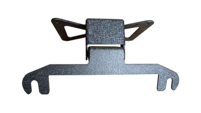 Fishbone Offroad — Fishbone Offroad 2018+ Jeep Wrangler JL - Black Aluminum Hawse Fairlead License Plate Mount - view 2