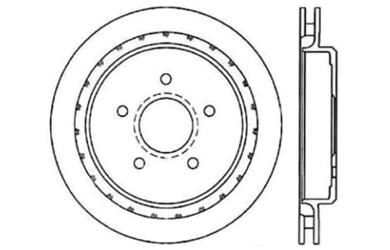 Stoptech — StopTech 97-10 Chevy Corvette Slotted & Drilled Rear Left Rotor
Disc Brake Rotor
Slot/Drill Rotor - view 4