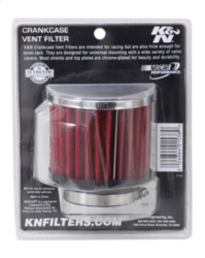 K&N Engineering — K&N 1.75in Flange ID x 3in OD x 2.5in H Chrome Finish Rubber Base Crankcase Vent Filter
Vent Air Filter/Brea
Vent Air Filter - view 10
