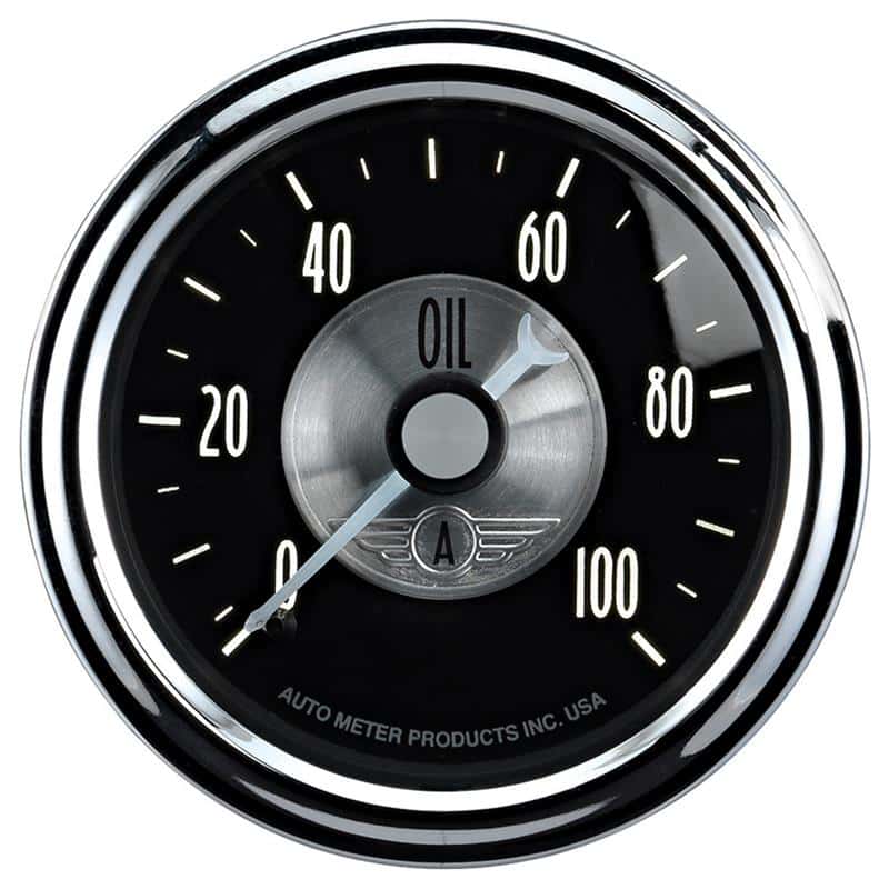 AutoMeter — Autometer Prestige Series Black Diamond 2-1/16in 0-100 PSI Mechanical Oil Pressure Gauge
2-1/16" OIL PRESS, 0 - view 1