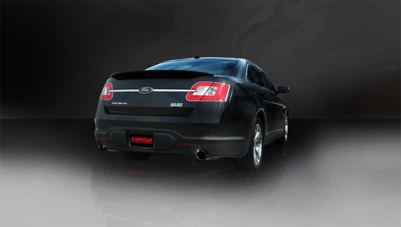 CORSA Performance — Corsa 2010-2019 Ford Taurus SHO 3.5L V6 Turbo Sport Cat-Back Exhaust w/ Dual 4in Black Tips
Exhaust - view 6