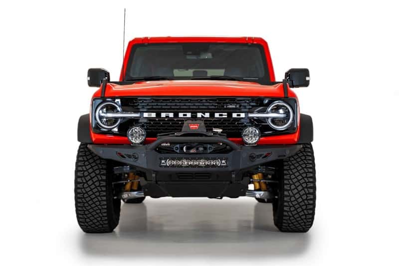 Addictive Desert Designs — Addictive Desert Designs 2021+ Ford Bronco Rock Fighter Front Bumper - Hammer Black
Bumper- Front
Bumpers - view 1