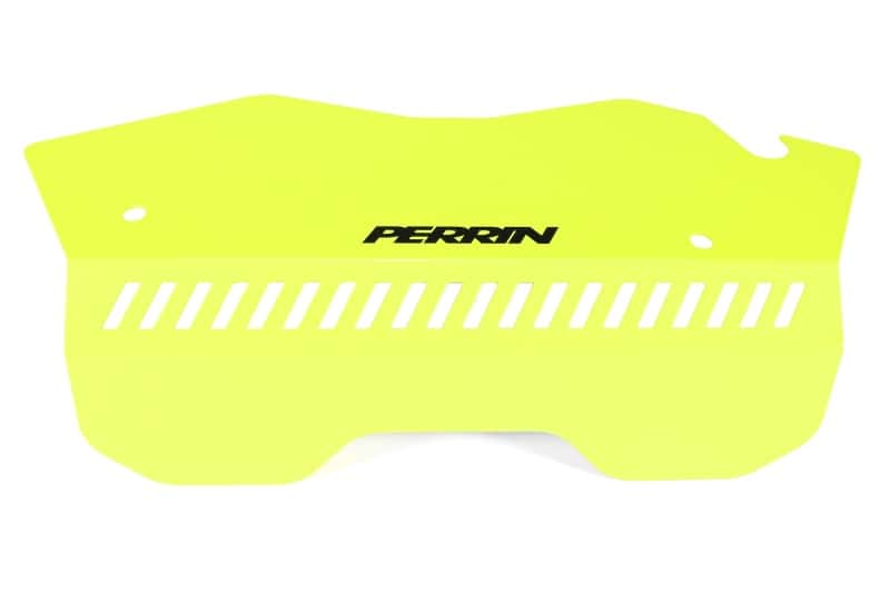 Perrin Performance — PERRIN 22-25 Subaru WRX Pulley Cover - Neon Yellow (TALL - For Use w/o PERRIN AOS) - view 2