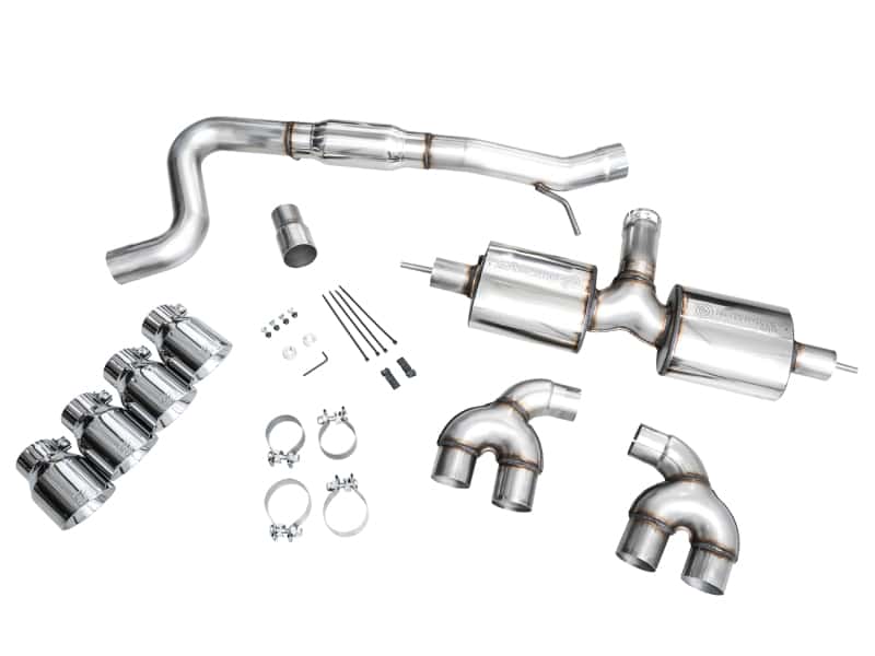 AWE Tuning — AWE MK8 Volkswagen Golf R 3in Touring Edition Quad Exhaust - Chrome Silver Tips
Touring Catback - view 12