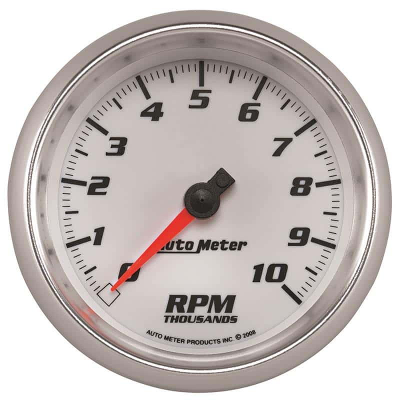 AutoMeter — Autometer Pro-Cycle Gauge Tachometer 3 3/8in 10K Rpm White
3.4" 10KRPM PC C2 - view 2
