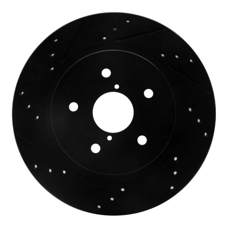 R1 Concepts — R1 15-25 Subaru Outback Rear Left Drilled & Slotted Black Brake Rotor
R1 Brake Rotor Drill - view 1