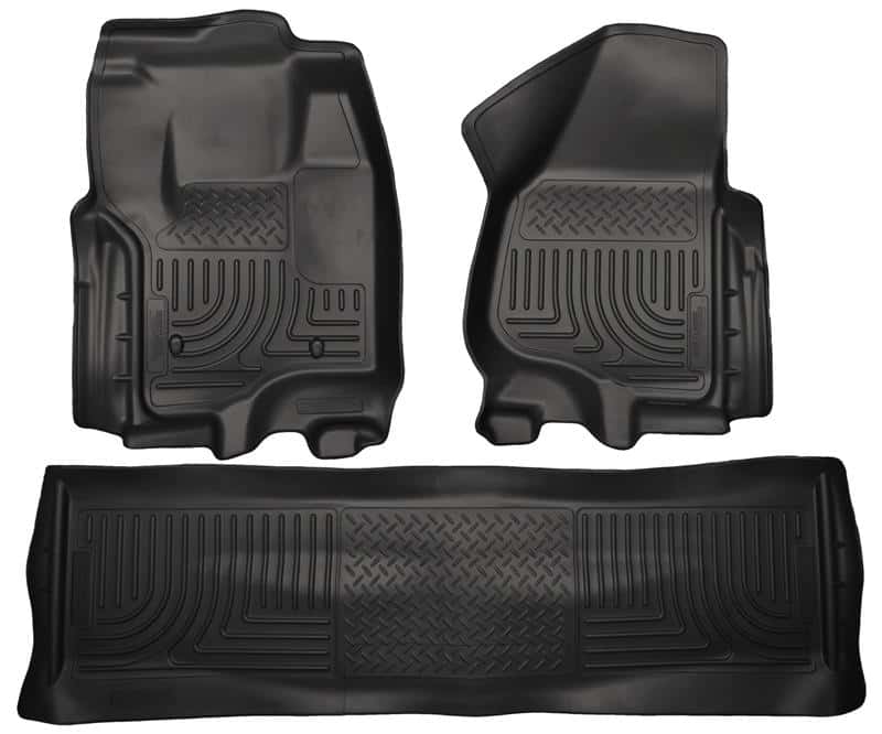 Husky Liners — Husky Liners 2012.5 Ford SD Crew Cab WeatherBeater Combo Black Floor Liners (w/o Manual Trans Case)
Floor Liners - view 2