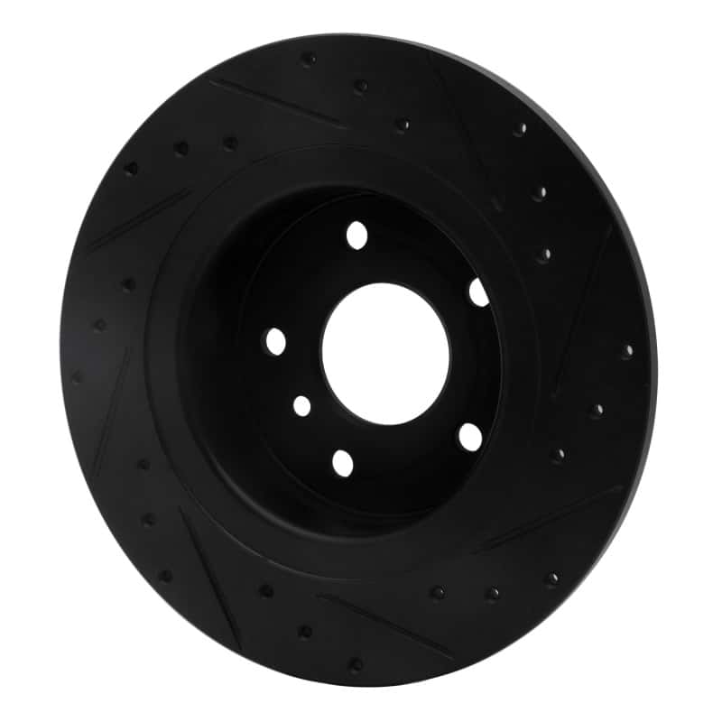 R1 Concepts — R1 94-04 Land Rover Discovery Rear Left Drilled & Slotted Black Brake Rotor
R1 Brake Rotor Drill - view 4