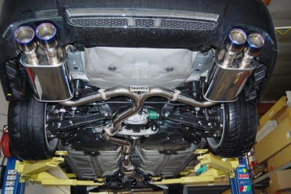 Invidia — Invidia 11+ STI/WRX Sedan Only 76mm Q300 Titanium Tip Cat-back Exhaust - view 3