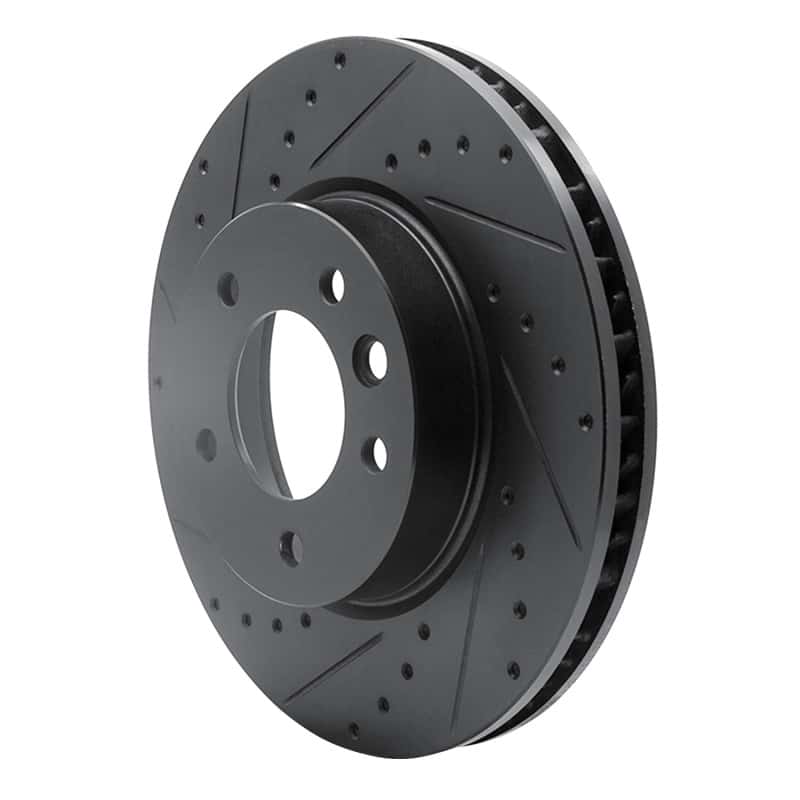 R1 Concepts — R1 03-18 Porsche Cayenne Right Front Drilled & Slotted Black Brake Rotor
R1 Brake Rotor Drill - view 2