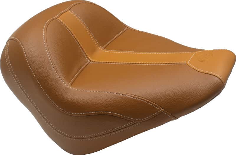 Mustang Motorcycle — Mustang 15-21 Indian Scout Standard Touring Solo Seat - Brown - view 2