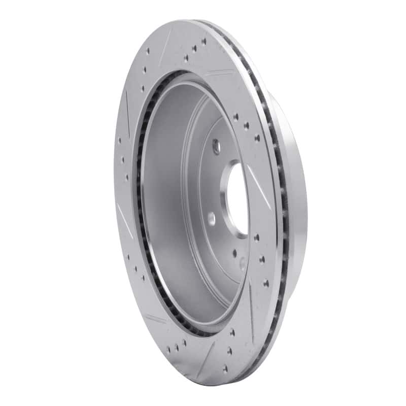 R1 Concepts — R1 09-17 Suzuki Grand Vitara (Mexico) Rear Right Drilled & Slotted Silver Brake Rotor
R1 Brake Rotor Drill - view 4