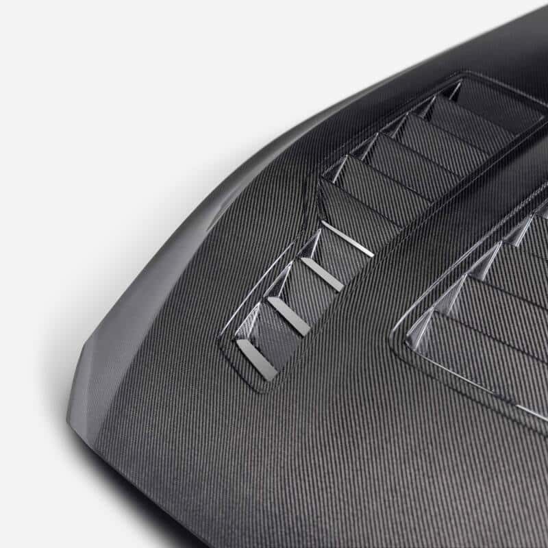Anderson Composites — Anderson Composites 2024 Ford Mustang Type-GT4 Double-Sided Carbon Fiber Hood - view 4