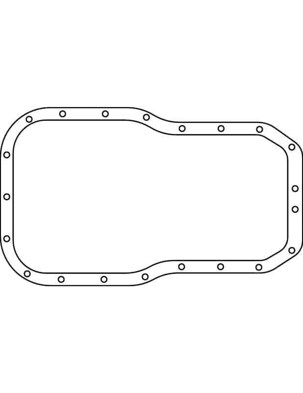 Cometic Gasket — Cometic Toyota 2S-ELC/3S-FE/3S-GELC/3S-GTE/5S-FE/5S-FNE .062in Fiber Oil Pan Gasket
Oil Pan Gasket - view 2