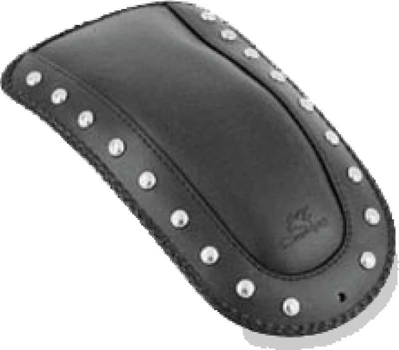 Mustang Motorcycle — Mustang 00-15 Harley Softail Std Rear Tire Wide Touring Solo Seat w/Driver Backrest - Black - view 2