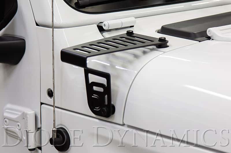 Diode Dynamics — Diode Dynamics 18-21 Jeep JL Wrangler/Gladiator SS3 Cowl LED Bracket Kit - White Sport - view 8