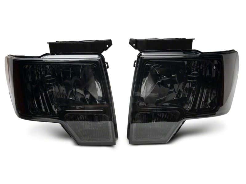 Raxiom — Raxiom 09-14 Ford F-150 Axial OEM Style Rep Headlights- Chrome Housing- SmokedLens
Headlights - view 2