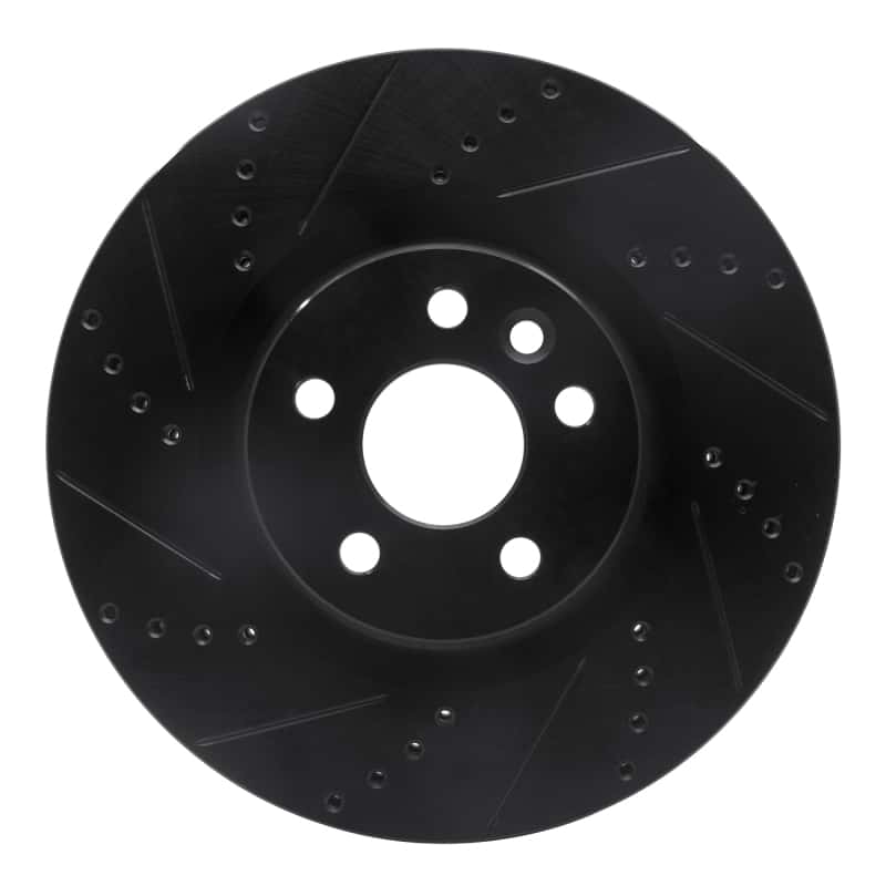 R1 Concepts — R1 15-19 Jaguar E-Pace Front Left Drilled & Slotted Black Brake Rotor
R1 Brake Rotor Drill - view 1