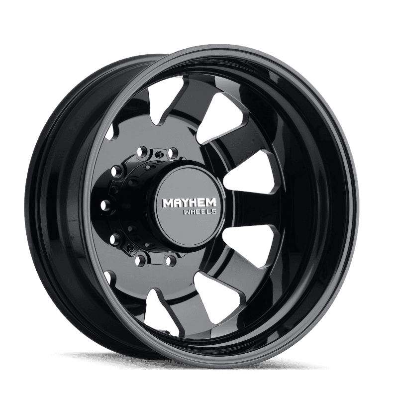 Mayhem — Mayhem 8181 Challenger Dually 22x8.25 / 10x225 BP / 169mm Offset / 170.1mm Hub Full Black Wheel
MAYHEM 8181 - view 2