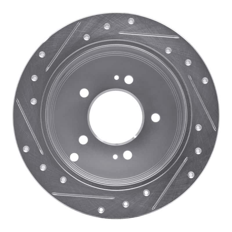 R1 Concepts — R1 01-16 Hyundai Santa Fe Rear Right Drilled & Slotted Silver Brake Rotor
R1 Brake Rotor Drill - view 5