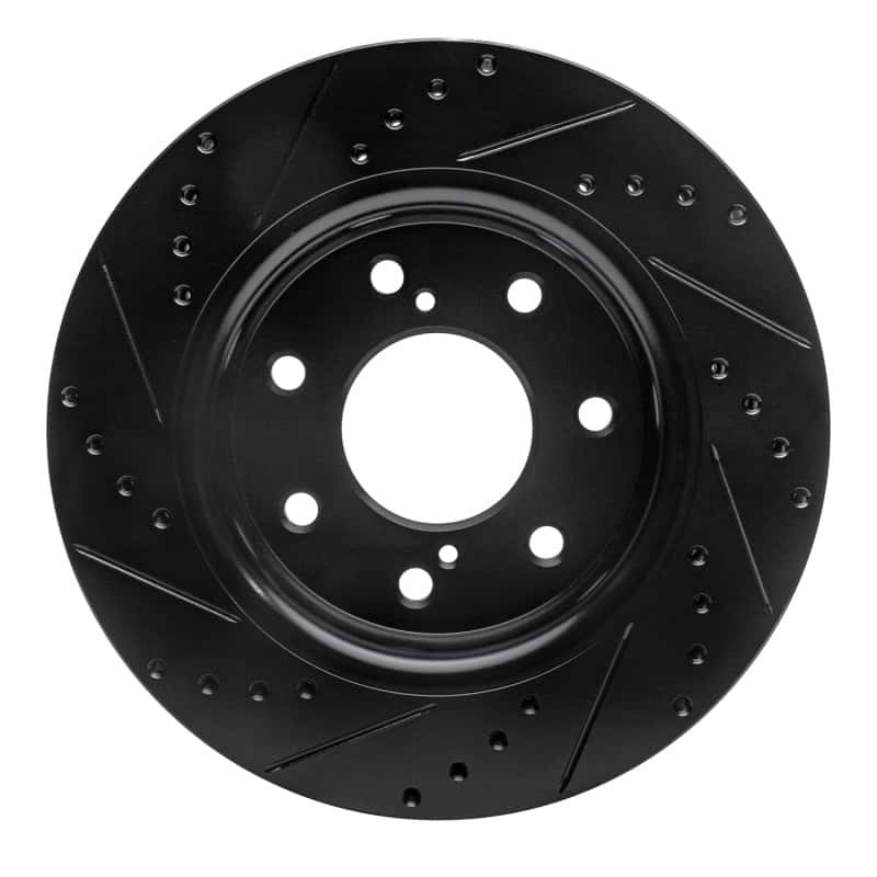 R1 Concepts — R1 10-14 Ford F-150 RWD Front Right Drilled & Slotted Black Brake Rotor
R1 Brake Rotor Drill - view 5