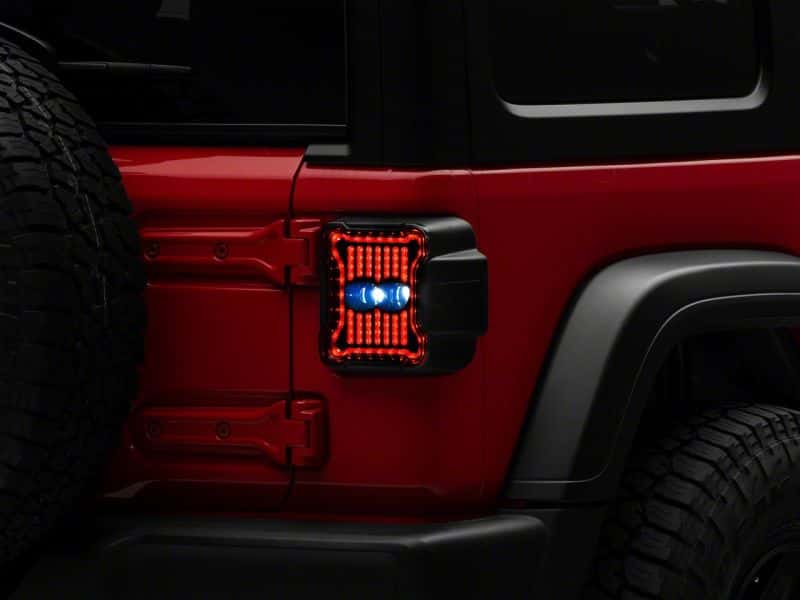 Raxiom — Raxiom 18-23 Jeep Wrangler JL Axial Series Linear LED Tail Lights- Blk Housing (Smoked Lens)
Lights - view 8