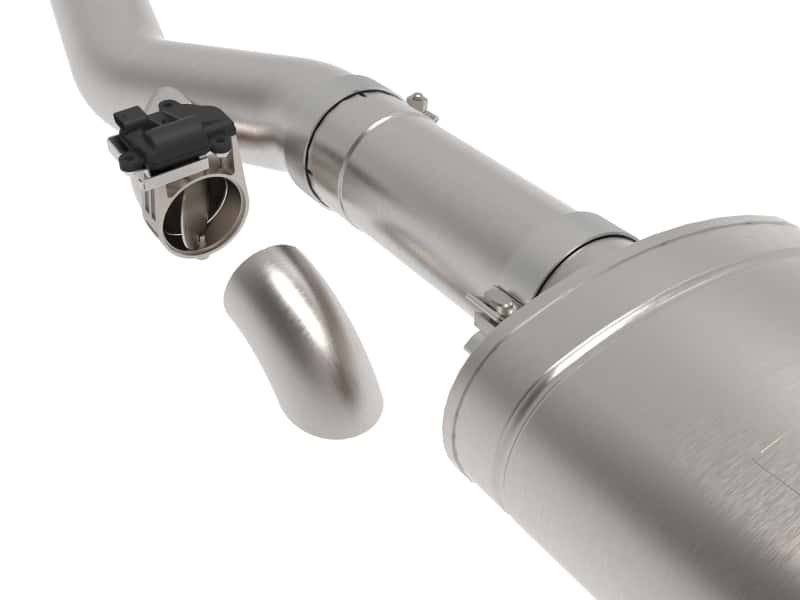 aFe — aFe Gemini XV 4in to Dual 3in 304 SS Cat-Back Exhaust w/ Cutout 19-21 GM Silverado/Sierra V8-6.2L
Cat-Back Exhaust - view 2