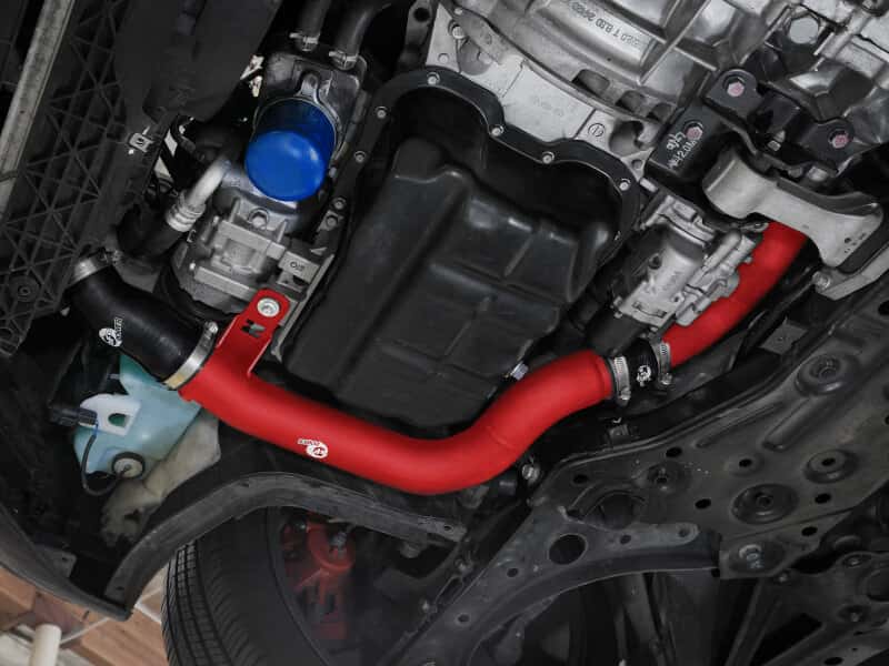 aFe — AFE 19-22 Hyundai Veloster N BladeRunner Aluminum Hot & Cold Charge Pipe Kit - Red
Charge Pipe Kit - view 8
