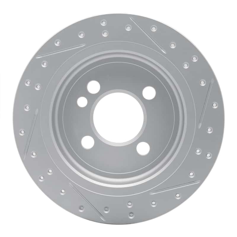 R1 Concepts — R1 02-15 Mini Cooper Clubman Rear Left Drilled & Slotted Geo-Carbon Rotor - view 5