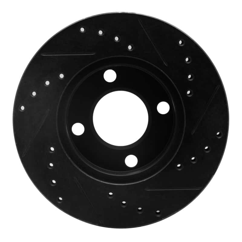 R1 Concepts — R1 90-91 Audi 90 Quattro Front Left Drilled & Slotted Black Brake Rotor
R1 Brake Rotor Drill - view 5