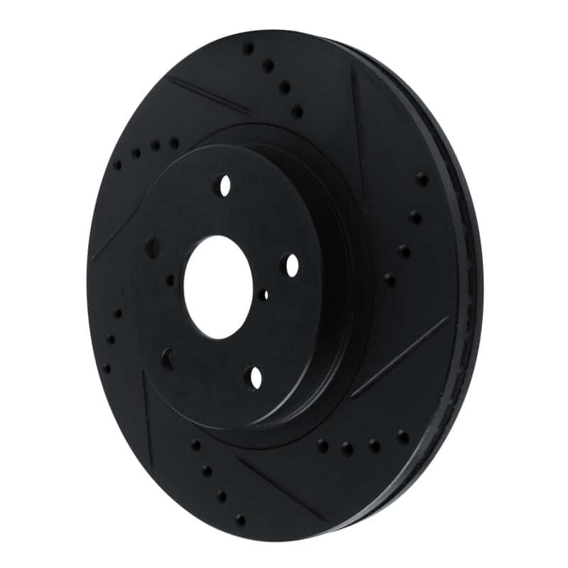 R1 Concepts — R1 -24 Subaru Forester Front Right Drilled & Slotted Black Brake Rotor
R1 Brake Rotor Drill - view 2