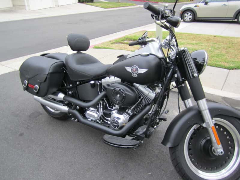 Mustang Motorcycle — Mustang 06-17 Harley Softail Wide Tire (200mm) Wide Touring Solo Seat w/Driver Backrest - Black - view 1