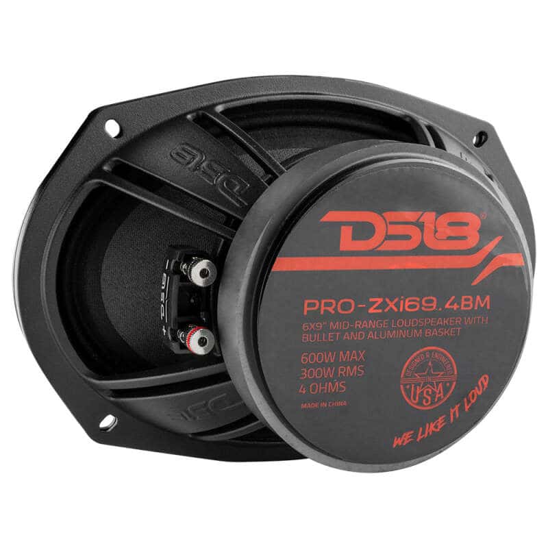 DS18 — DS18 6x9in 300 Watts RMS 4 ohm Neodymium and Ferrite Magnet Bullet Mid-Range Loudspeaker - view 3