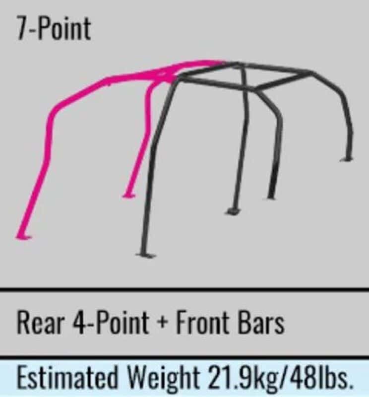 Cusco — Cusco D1 Roll Cage 7 Point 4/5 Passenger Around Dash 1999 Mitsubishi Lancer Evo V (S/O / No Cancel) - view 4