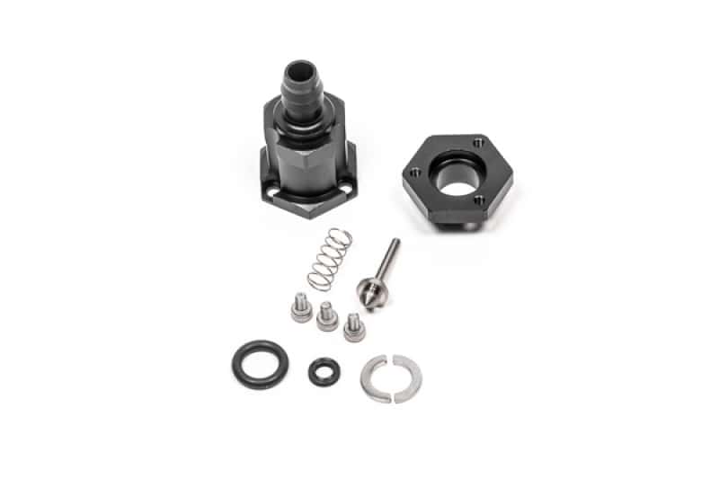 Radium Engineering — Radium Engineering Pump Outlet Adapter - Check Valve - 10mm Barb - view 1