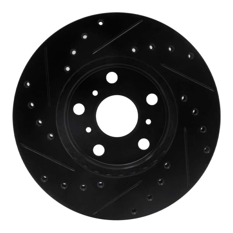 R1 Concepts — R1 87-91 Toyota Camry Front Right Drilled & Slotted Black Brake Rotor
R1 Brake Rotor Drill - view 5