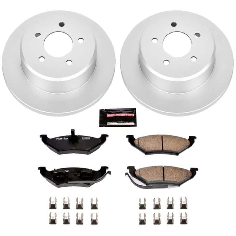 PowerStop — Power Stop 97-99 Chrysler Town & Country Rear Z17 Evolution Geomet Coated Brake Kit - view 1