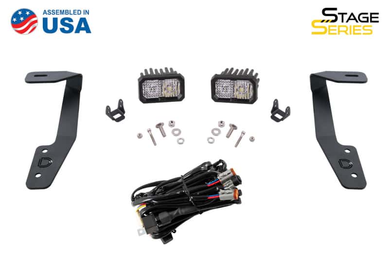 Diode Dynamics — Diode Dynamics 18-21 Subaru Crosstrek Stage Series 2in LED Ditch Light Kit - Yellow Pro Combo - view 10