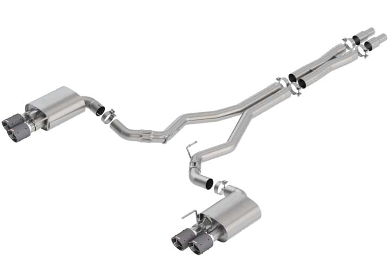 Borla — Borla 2018 Ford Mustang GT 5.0L AT/MT 3in Atak Catback Exhaust w/ Valves (Carbon Fiber Tip)
Cat-Back System - view 1