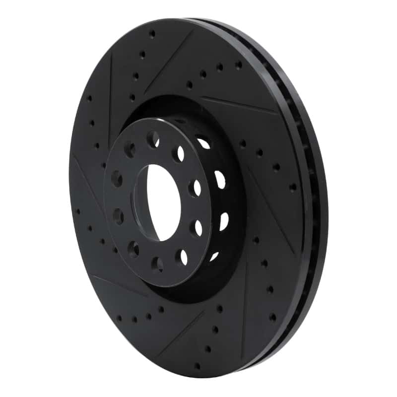 R1 Concepts — R1 02-05 Volkswagen Passat (USA/Canada) Front Left Drilled & Slotted Black Brake Rotor
R1 Brake Rotor Drill - view 2