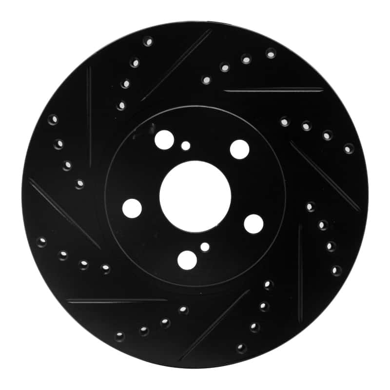 R1 Concepts — R1 00-10 Pontiac Vibe Front Left Drilled & Slotted Black Brake Rotor
R1 Brake Rotor Drill - view 1