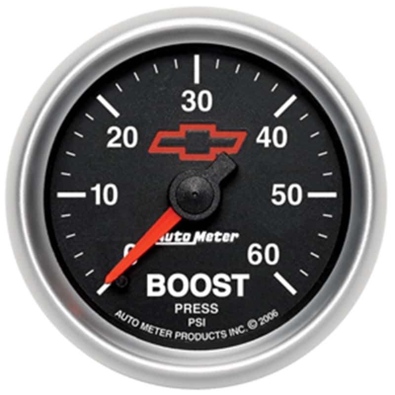 AutoMeter — Autometer GM Performance Parts 2-1/16in 0-60 PSI Mechanical Boost Gauge
2-1/16" BOOST, 0-60 - view 1