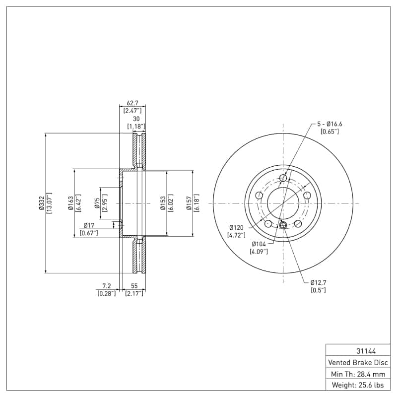 DFC — DFC 07-19 BMW X6 Front GeoSPEC Coated Rotor
DFC Brake Rotor - view 2