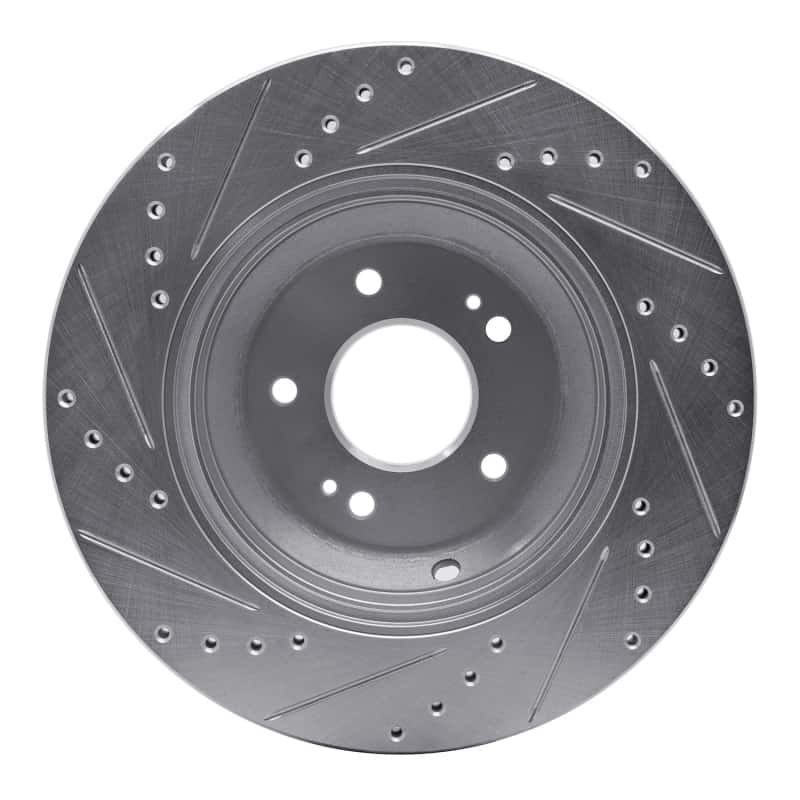 R1 Concepts — R1 18-23 Genesis G80 Rear Right Drilled & Slotted Silver Brake Rotor
R1 Brake Rotor Drill - view 5