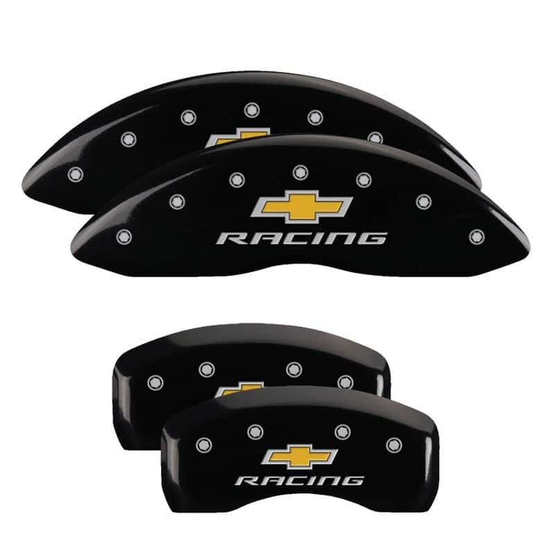 MGP — MGP 4 Caliper Covers Engraved Front & Rear Chevy racing Black finish silver ch
Caliper Covers - view 1