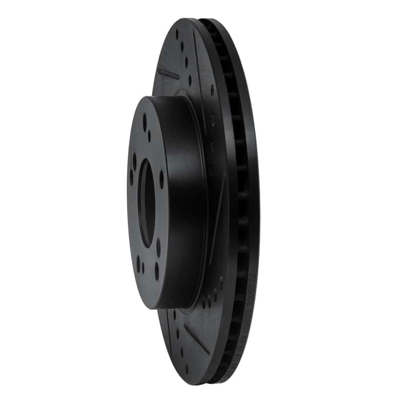 R1 Concepts — R1 12-15 Acura ILX Front Right Drilled & Slotted Black Brake Rotor
R1 Brake Rotor Drill - view 2