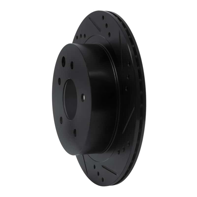 R1 Concepts — R1 02-25 Infiniti G35 Rear Right Drilled & Slotted Black Brake Rotor
R1 Brake Rotor Drill - view 2