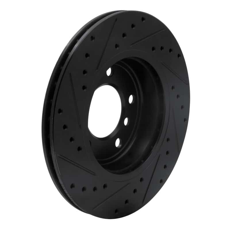 R1 Concepts — R1 99-08 BMW 325CI (USA/Canada) Front Right Drilled & Slotted Black Brake Rotor
R1 Brake Rotor Drill - view 4