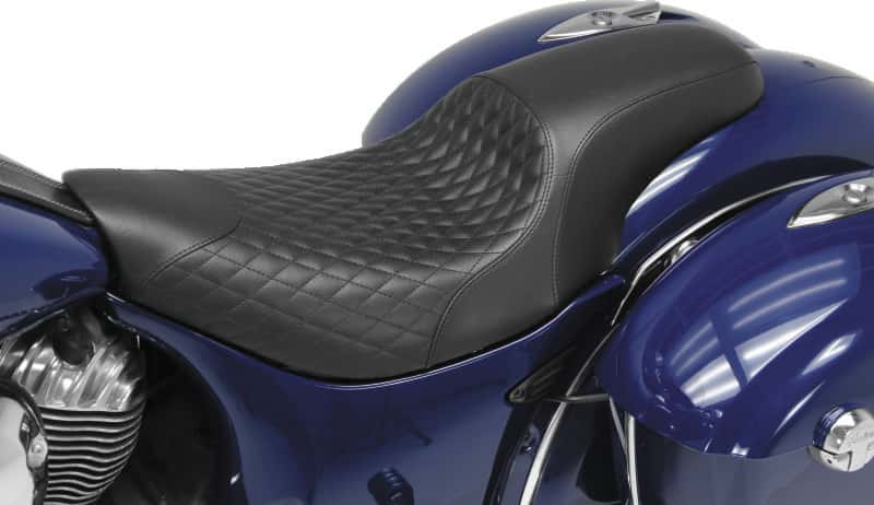 Mustang Motorcycle — Mustang 84-06 Harley Standard Rear Tire Duke 1PC Seat Regal- Black - view 2