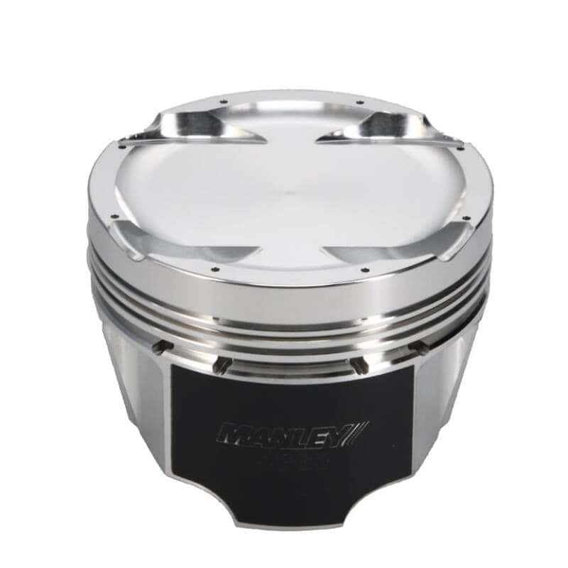 Manley Performance — Manley Mitsubishi Evo VIII/IX 4G63/4G63T 85.5mm Bore 8.5:1 Comp Ratio -12.1cc Dish T/T Piston Set
Piston Set - view 6